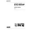 SONY EVO-9850P VOLUME 2 Service Manual cover photo