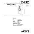 SONY SS-E455 Service Manual cover photo