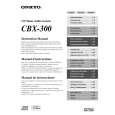 ONKYO CBX-300 Owner's Manual cover photo