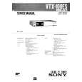 SONY VTX100ES Service Manual cover photo