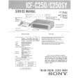 SONY ICFC250 Service Manual cover photo