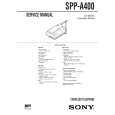 SONY SPPA400 Owner's Manual cover photo