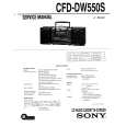 SONY CFD-DW550S Service Manual cover photo