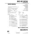 SONY MHCNX1 Service Manual cover photo