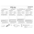 KENWOOD PG-5J Owner's Manual cover photo