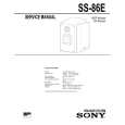 SONY SS-86E Service Manual cover photo