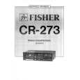 FISHER CR273 Service Manual cover photo