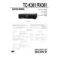 SONY TC-K361 Service Manual cover photo