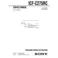 SONY ICFC275RC Service Manual cover photo