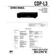 SONY CDP-L3 Service Manual cover photo