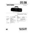 SONY CFS206 Service Manual cover photo
