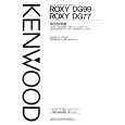 KENWOOD ROXY-DG77 Owner's Manual cover photo
