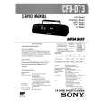 SONY CFDD73 Service Manual cover photo