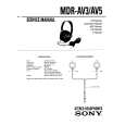 SONY MDRAV3 Service Manual cover photo