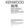 KENWOOD KAC846 Owner's Manual cover photo