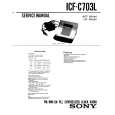 SONY ICF-C703L Service Manual cover photo