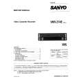 SANYO VHR274E Service Manual cover photo