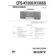 SONY CFSK1066 Service Manual cover photo