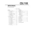 SONY CDL1100 Service Manual cover photo