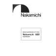NAKAMICHI 600 Owner's Manual cover photo