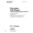 SONY D-E990 Owner's Manual cover photo