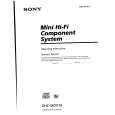 SONY DHC-MDX10 Owner's Manual cover photo