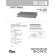 SONY XM5520 Service Manual cover photo