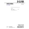 SONY DEJ109 Service Manual cover photo