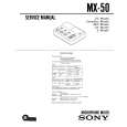 SONY MX50 Service Manual cover photo