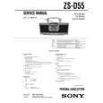 SONY ZSD55 Service Manual cover photo