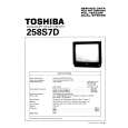 TOSHIBA 258S7D Service Manual cover photo