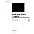 SONY KP-53XBR4CT Owner's Manual cover photo