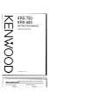 KENWOOD KRX593 Owner's Manual cover photo