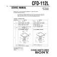 SONY CFD-112L Service Manual cover photo