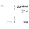 SONY PCVR556DS Service Manual cover photo