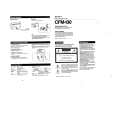SONY CFM-130 Owner's Manual cover photo
