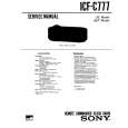 SONY ICFC777 Service Manual cover photo