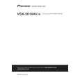 PIONEER VSX-2016AV-S Owner's Manual cover photo