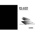 CASIO ES650 Owner's Manual cover photo