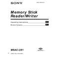 SONY MSAC-US1 Owner's Manual cover photo