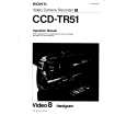 SONY CCD-TR51 Owner's Manual cover photo