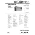 SONY CCDCR1/E Service Manual cover photo