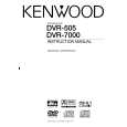 KENWOOD DVR505 Owner's Manual cover photo