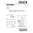 SONY STR-A27K Service Manual cover photo