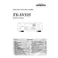 ONKYO TXSV535 Owner's Manual cover photo