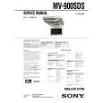 SONY MV900SDS Service Manual cover photo