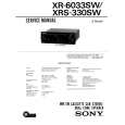 SONY XRS-330SW Service Manual cover photo
