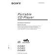 SONY D-EJ621 Owner's Manual cover photo