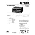 SONY TC-H6600 Service Manual cover photo