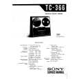 SONY TC-366 Service Manual cover photo